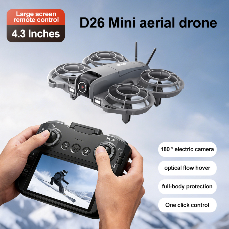 D26 Drone 4K Aerial HD 180° Ca - Rc Helicopter Case review and price
